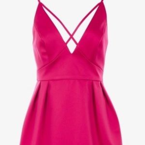 Top shop hot pink dress